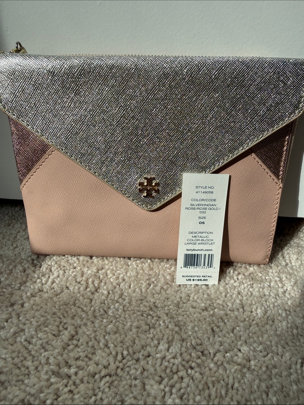 Tory Burch Metallic Blush Color-Block